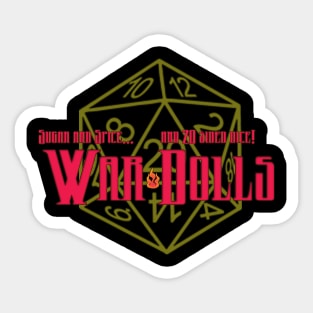 War Dolls Pocket Tee d20 Sticker